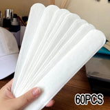 Maxbell 60Pcs Hat Sweat Liner Disposable Self Adhesive Stickers Hat Liner Sweatbands white