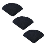 Maxbell 60Pcs Hat Sweat Liner Disposable Self Adhesive Stickers Hat Liner Sweatbands black