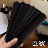 Maxbell 60Pcs Hat Sweat Liner Disposable Self Adhesive Stickers Hat Liner Sweatbands black