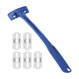 Maxbell Back Hair Shaver Ergonomic Handle Man Shaver Body Hair Trimmer for Men Women Blue