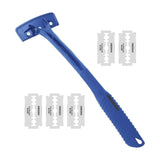 Maxbell Back Hair Shaver Ergonomic Handle Man Shaver Body Hair Trimmer for Men Women Blue