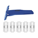 Maxbell Back Hair Shaver Ergonomic Handle Man Shaver Body Hair Trimmer for Men Women Blue