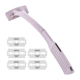 Maxbell Back Hair Shaver Ergonomic Handle Man Shaver Body Hair Trimmer for Men Women Gray