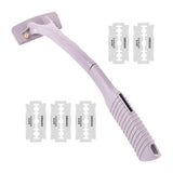 Maxbell Back Hair Shaver Ergonomic Handle Man Shaver Body Hair Trimmer for Men Women Gray