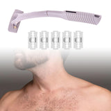 Maxbell Back Hair Shaver Ergonomic Handle Man Shaver Body Hair Trimmer for Men Women Gray