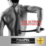 Maxbell Back Hair Shaver Ergonomic Handle Man Shaver Body Hair Trimmer for Men Women Black