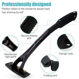 Maxbell Back Hair Shaver Ergonomic Handle Man Shaver Body Hair Trimmer for Men Women Black