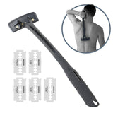 Maxbell Back Hair Shaver Ergonomic Handle Man Shaver Body Hair Trimmer for Men Women Black