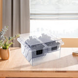 Maxbell Limit Comb Storage Box 8 Grid Hair Clippers Storage Box for Hairdressing Tool