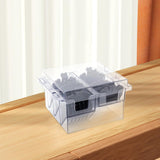 Maxbell Limit Comb Storage Box 8 Grid Hair Clippers Storage Box for Hairdressing Tool