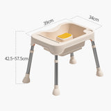 Maxbell Hair Washing Basin Elderly Adjustable Stand Shampoo Bowl for Bedside Seniors white