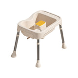 Maxbell Hair Washing Basin Elderly Adjustable Stand Shampoo Bowl for Bedside Seniors white