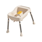 Maxbell Hair Washing Basin Elderly Adjustable Stand Shampoo Bowl for Bedside Seniors white