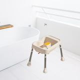 Maxbell Hair Washing Basin Elderly Adjustable Stand Shampoo Bowl for Bedside Seniors white