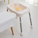 Maxbell Hair Washing Basin Elderly Adjustable Stand Shampoo Bowl for Bedside Seniors white