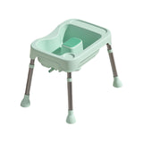 Maxbell Hair Washing Basin Elderly Adjustable Stand Shampoo Bowl for Bedside Seniors green