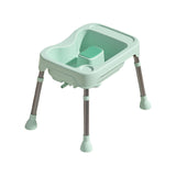 Maxbell Hair Washing Basin Elderly Adjustable Stand Shampoo Bowl for Bedside Seniors green