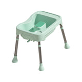 Maxbell Hair Washing Basin Elderly Adjustable Stand Shampoo Bowl for Bedside Seniors green