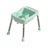 Maxbell Hair Washing Basin Elderly Adjustable Stand Shampoo Bowl for Bedside Seniors green