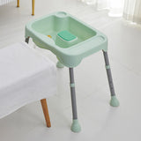 Maxbell Hair Washing Basin Elderly Adjustable Stand Shampoo Bowl for Bedside Seniors green