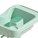 Maxbell Hair Washing Basin Elderly Adjustable Stand Shampoo Bowl for Bedside Seniors green