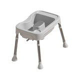Maxbell Hair Washing Basin Elderly Adjustable Stand Shampoo Bowl for Bedside Seniors grey