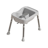 Maxbell Hair Washing Basin Elderly Adjustable Stand Shampoo Bowl for Bedside Seniors grey