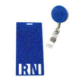 Maxbell Photocard Holder Badge Holder Reel Retractable Keychain for Home Backpacking blue