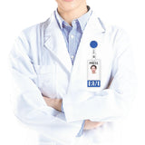 Maxbell Photocard Holder Badge Holder Reel Retractable Keychain for Home Backpacking blue