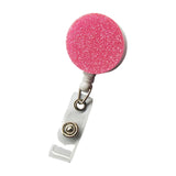 Maxbell Photocard Holder Badge Holder Reel Retractable Keychain for Home Backpacking pink