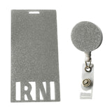 Maxbell Photocard Holder Badge Holder Reel Retractable Keychain for Home Backpacking grey