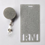 Maxbell Photocard Holder Badge Holder Reel Retractable Keychain for Home Backpacking grey