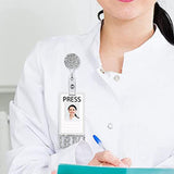 Maxbell Photocard Holder Badge Holder Reel Retractable Keychain for Home Backpacking grey