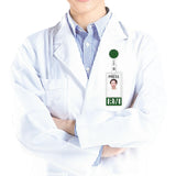 Maxbell Photocard Holder Badge Holder Reel Retractable Keychain for Home Backpacking green