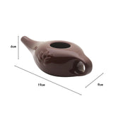 Maxbell Ceramic Neti Pot Travel Nasal Cleansing Pot for Removes Dust Nasal Cleansing