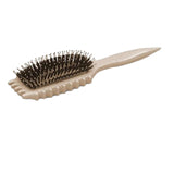 Maxbell Bristle Curl Brush Defining Curly Hair Brush for Salon All Hair Type Children Milky white