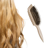 Maxbell Bristle Curl Brush Defining Curly Hair Brush for Salon All Hair Type Children Milky white