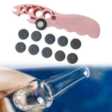 Maxbell Ampoule Cutter Vial Opener Practical Glass Cutter for Bottles Ampule Breaker Pink