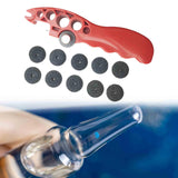 Maxbell Ampoule Cutter Vial Opener Practical Glass Cutter for Bottles Ampule Breaker Red
