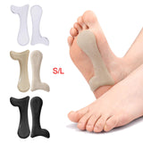 Maxbell 2 Pieces Arch Insoles Self Adhesive Universal Multifunction Gel Arch Support Clear S