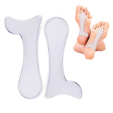 Maxbell 2 Pieces Arch Insoles Self Adhesive Universal Multifunction Gel Arch Support Clear S