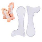 Maxbell 2 Pieces Arch Insoles Self Adhesive Universal Multifunction Gel Arch Support Clear L