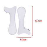 Maxbell 2 Pieces Arch Insoles Self Adhesive Universal Multifunction Gel Arch Support Clear L