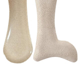 Maxbell 2 Pieces Arch Insoles Self Adhesive Universal Multifunction Gel Arch Support Velvet Apricot L