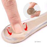 Maxbell 2 Pieces Arch Insoles Self Adhesive Universal Multifunction Gel Arch Support Velvet Apricot L