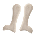 Maxbell 2 Pieces Arch Insoles Self Adhesive Universal Multifunction Gel Arch Support Velvet Apricot L