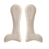 Maxbell 2 Pieces Arch Insoles Self Adhesive Universal Multifunction Gel Arch Support Velvet Apricot L