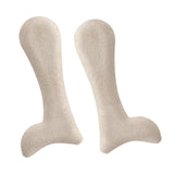 Maxbell 2 Pieces Arch Insoles Self Adhesive Universal Multifunction Gel Arch Support Velvet Apricot L