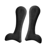 Maxbell 2 Pieces Arch Insoles Self Adhesive Universal Multifunction Gel Arch Support Velvet Black S