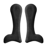 Maxbell 2 Pieces Arch Insoles Self Adhesive Universal Multifunction Gel Arch Support Velvet Black S